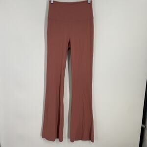 Lululemon Flare Leggings Size 6 Pink Sporty Athleisure 1017